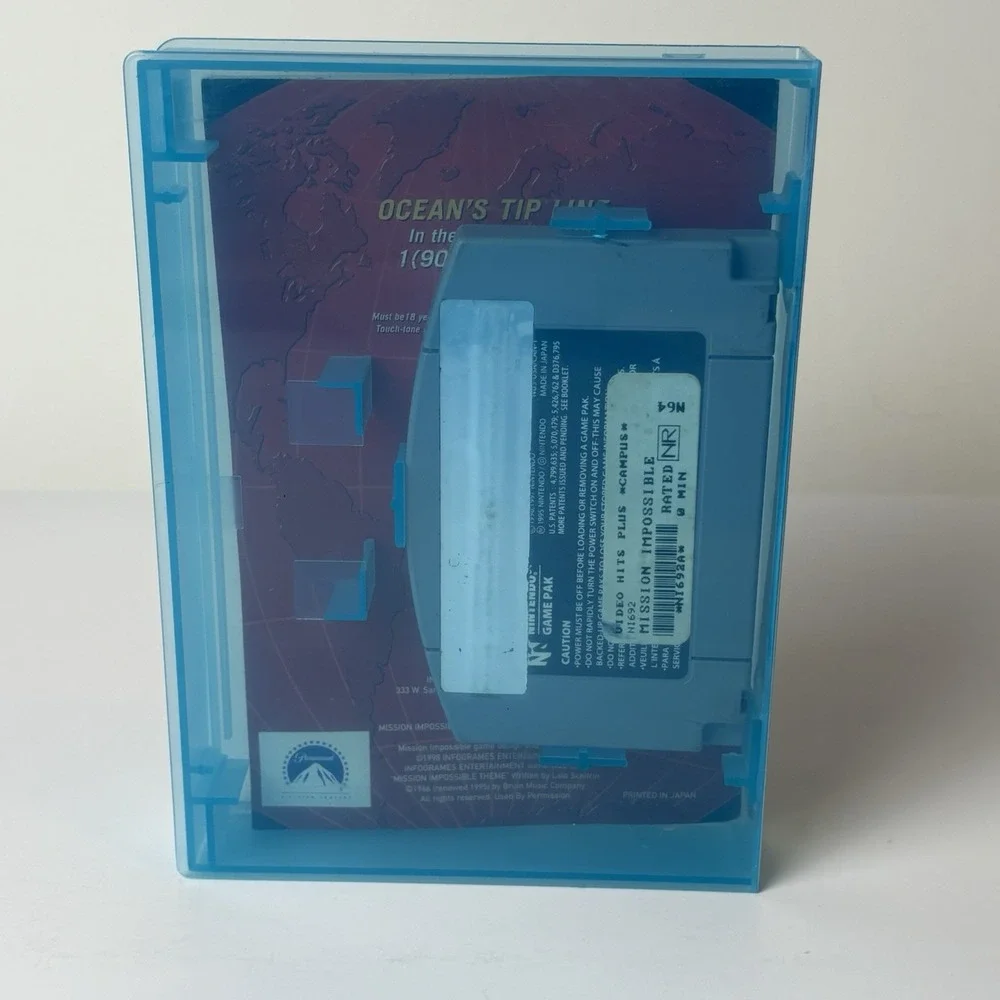 Mission: Impossible Game Cartridge with Manual For Nintendo 64 N64